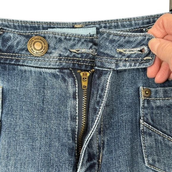 Kim Rogers Straight Leg Jeans Womens Size 12 Mid-Rise Stretch Denim Classic Blue - Picture 6 of 10